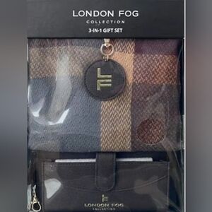 London Fog 3 In 1 Scarf Gift Set